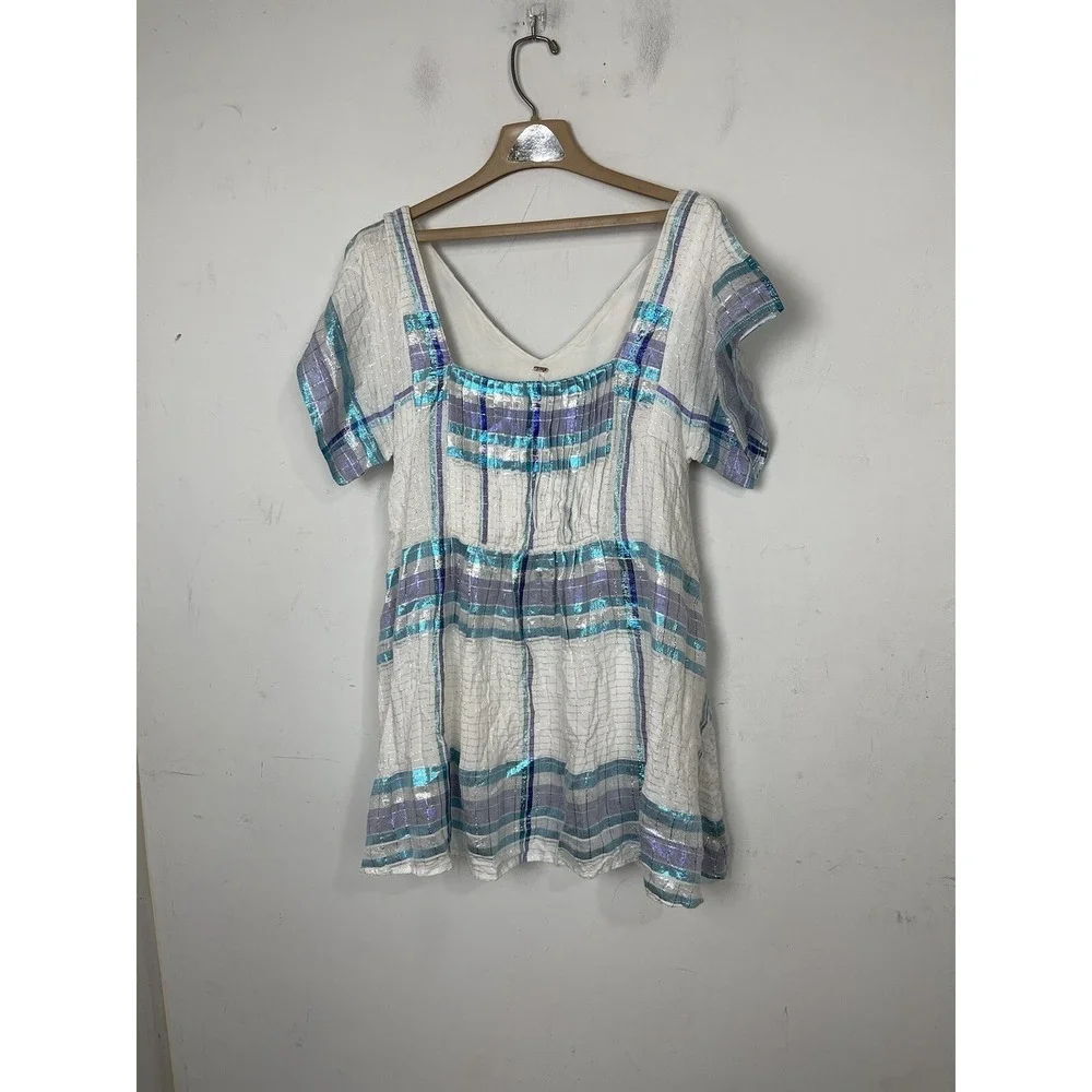 Free People Womens Shirt‎ XS Beachy Mermaid Coastal Fairy Boho Festival